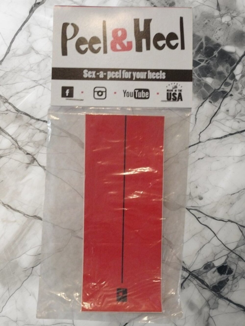 Red Adhesive Heel Decor for Outsole